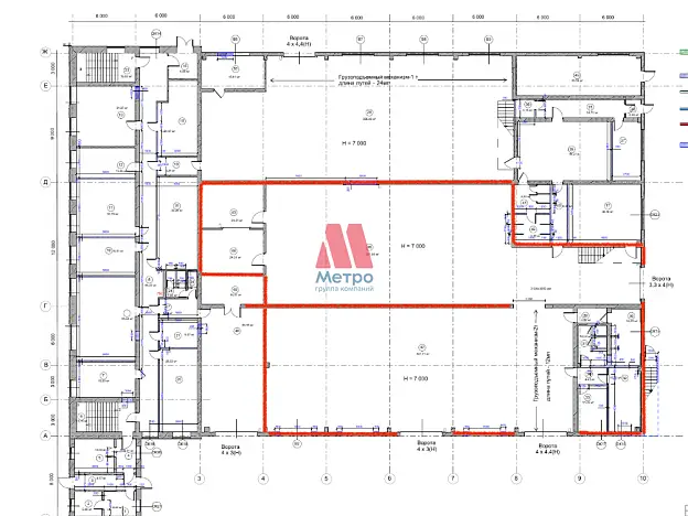 Производственное помещение, 900 м²