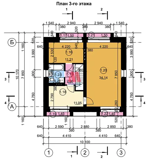 Таунхаус, 105 м²