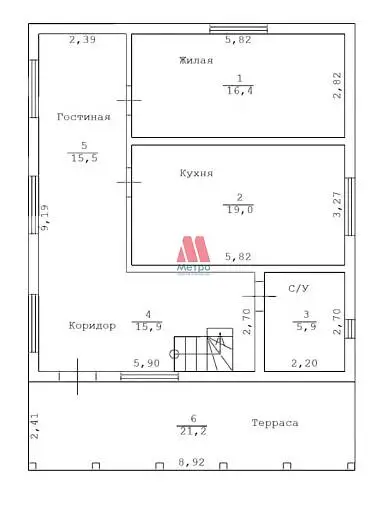 Дом, 143 м², 15 сот., 2 этажа